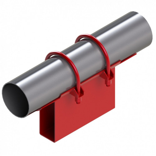 Опора неподвижная хомутовая корпусная для тепловых сетей исп. А11 / АС11 ВСт3 108х80х170х103 мм ОСТ 36-146-88 5,4 кг