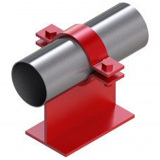 Опора неподвижная хомутовая тавровая для тепловых сетей исп. АС00 09Г2С 32х50х100х70 мм ОСТ 36-146-88 1 кг