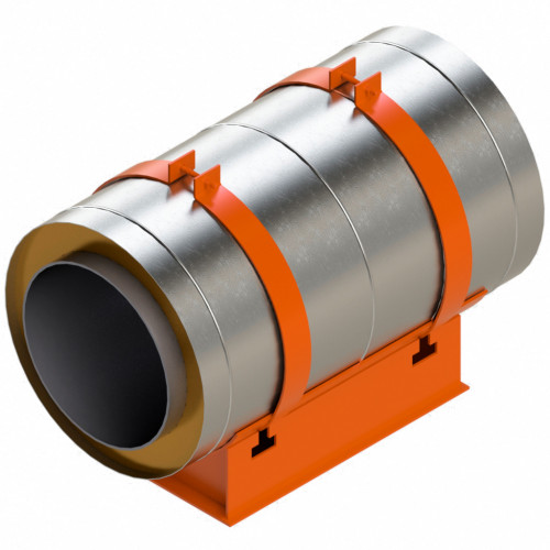 Опора скользящая хомутовая ТС-626.000 273х180х200 мм Серия 5.903-13 выпуск 8-95 23,9 кг