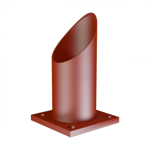 Опора неподвижная трубчатая для тепловых сетей исп. Б2 09Г2С 530х150 мм ОСТ 36-146-88 12,8 кг