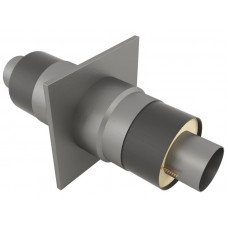 Опора неподвижная щитовая в оцинкованной ППУ изоляции для отопления Ст20 32х140х255х2000 мм ГОСТ 30732-2006 19 кг