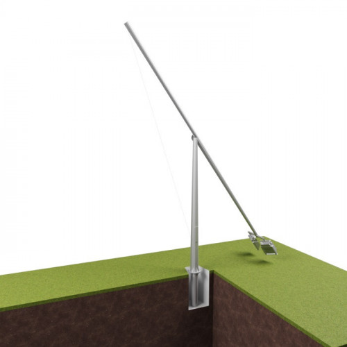 Опора освещения складывающаяся граненая фланцевая круглая СОФ-16 Ст3сп5 90х280х16 мм в Новосибирске

